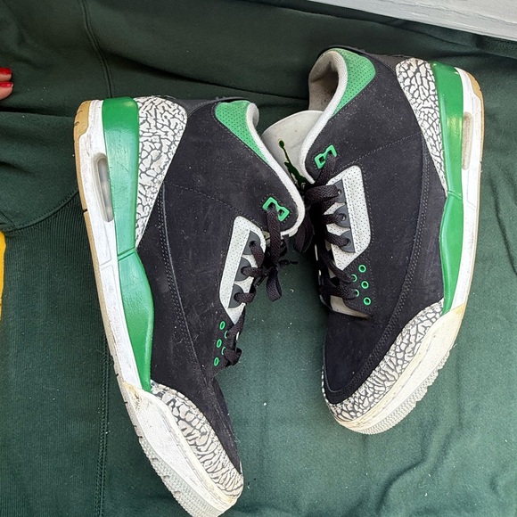 Jordan 3 Pine Green (Sz 13 ) Nike - Picture 5 of 9